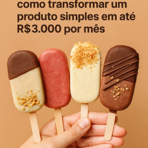 Venda de picolé gourmet