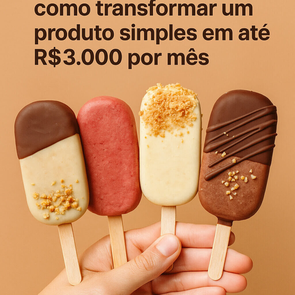 Venda de picolé gourmet